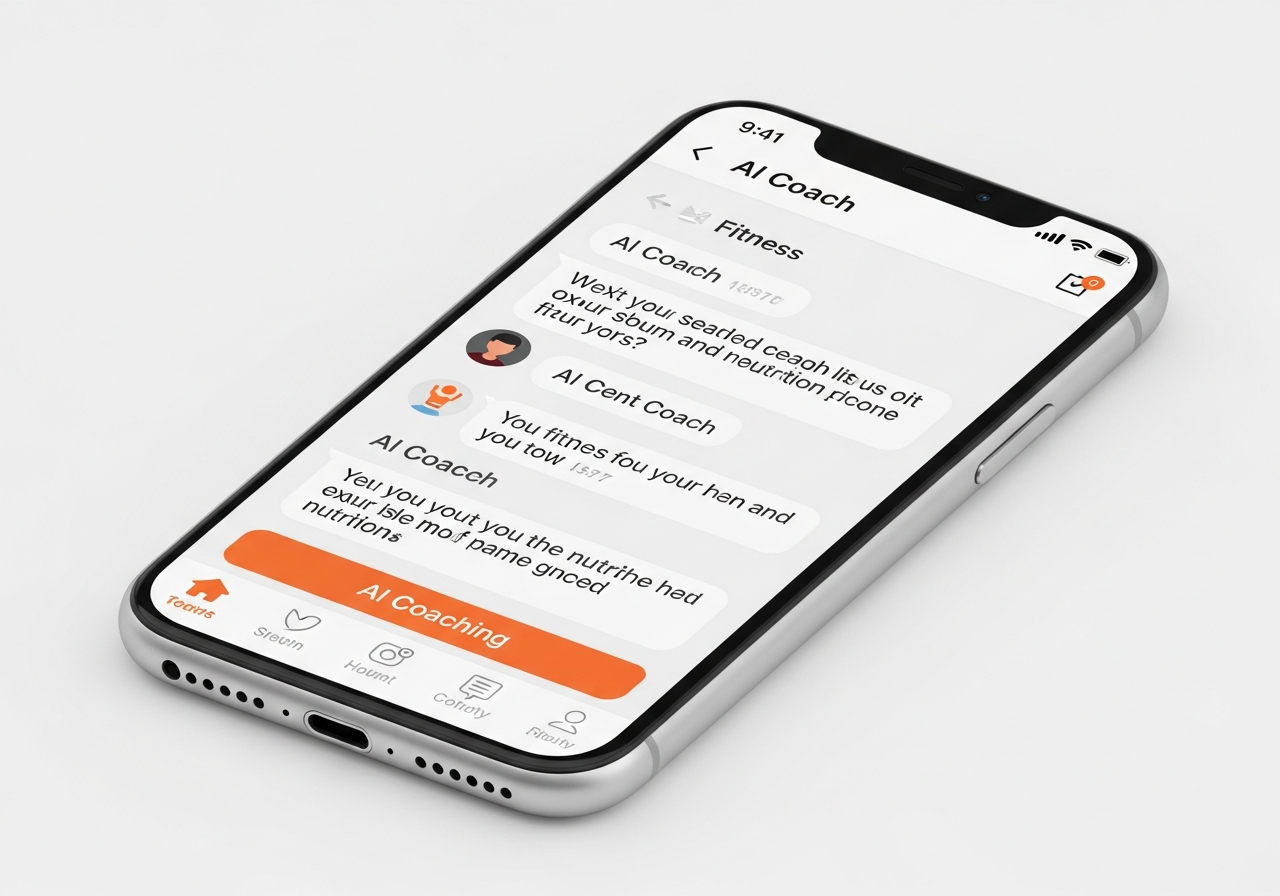 AI coaching chat screen